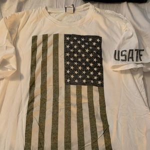 White Nike American flag T-shirt